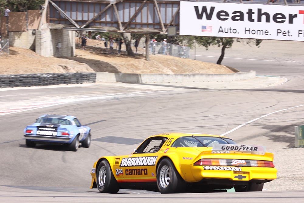 15 yellow Yarborough Camaro Iroc track RF copy