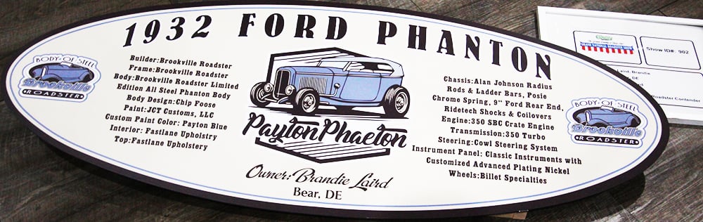 1932 Ford Phaeton signage copy