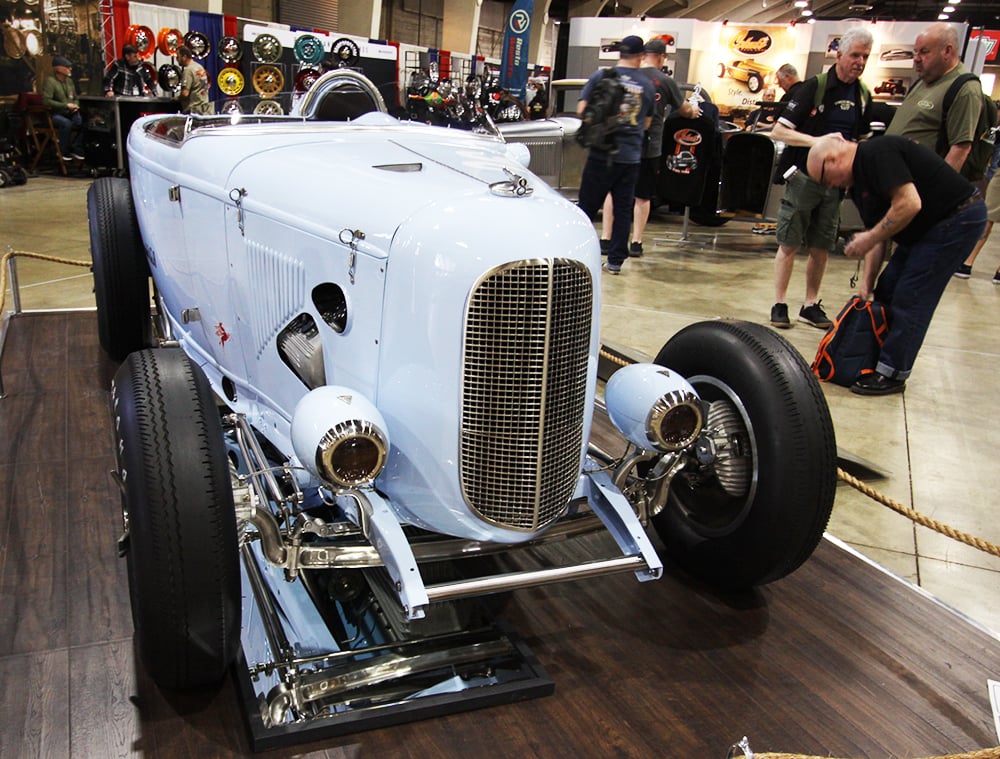 1932 Ford Roadster blue AMBR contender front copy