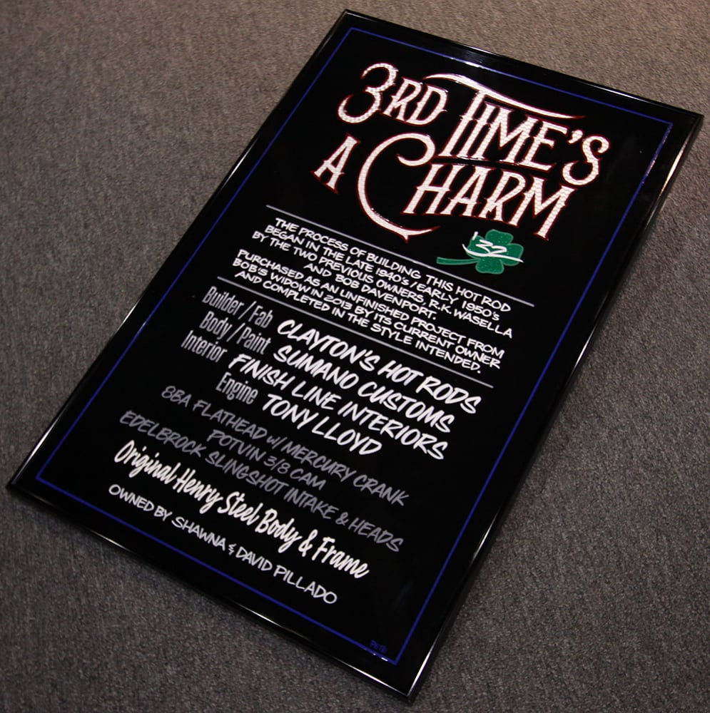 1932 Ford Roadster signage black beauty copy