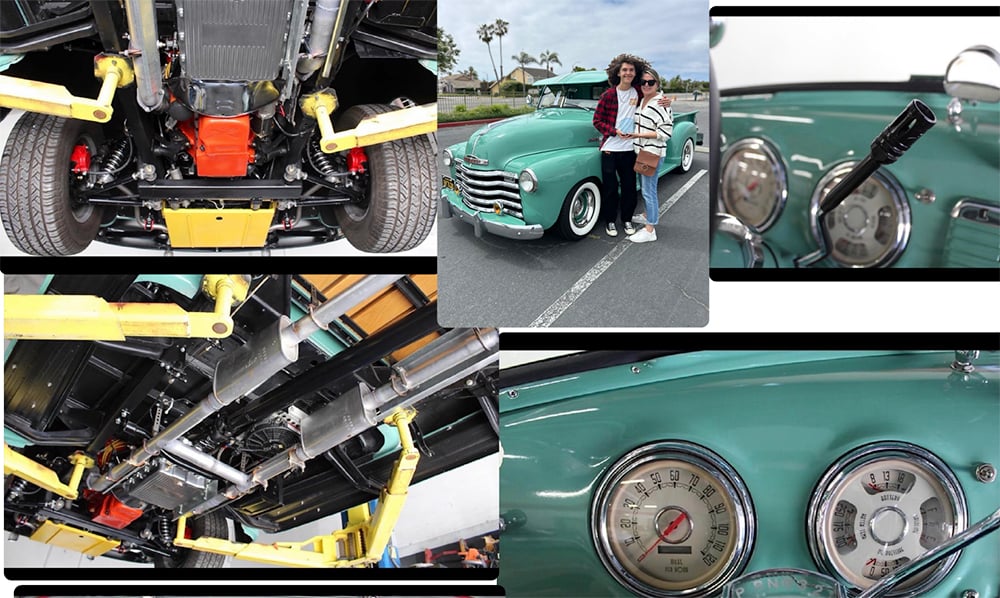 1950 Chevy 3100 Nic and Mom collage copy