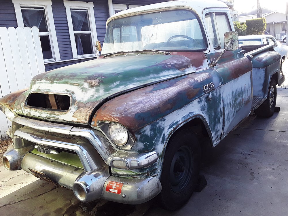 1955 GMC before front