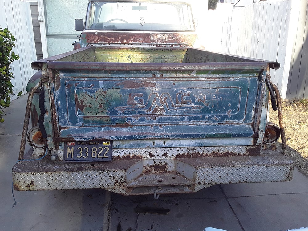 1955 GMC rear before
