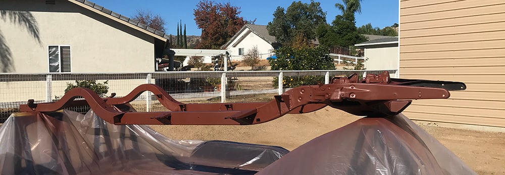 1955 chassis in primer