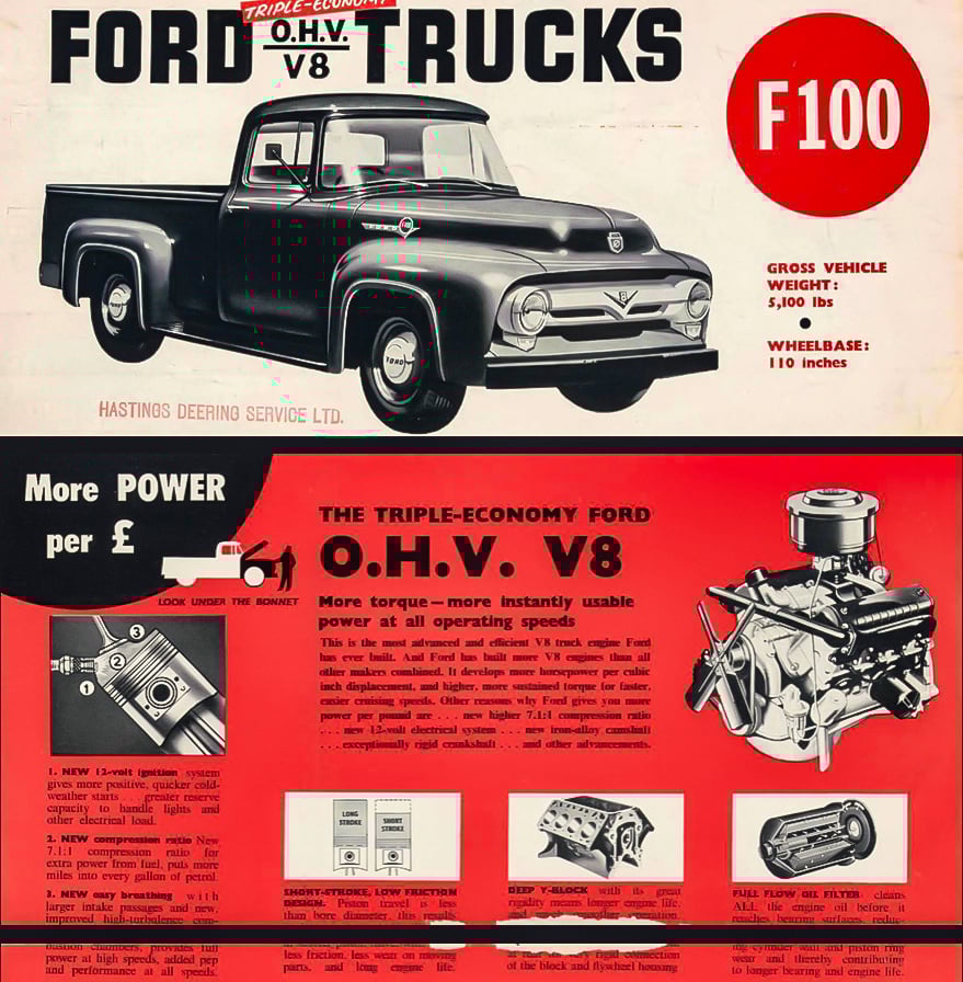 1956 Ford F100 brochure FHV copy