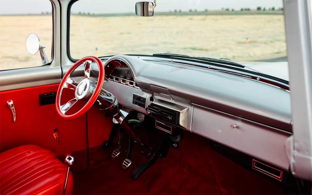 1956 Ford f100 restomod interior