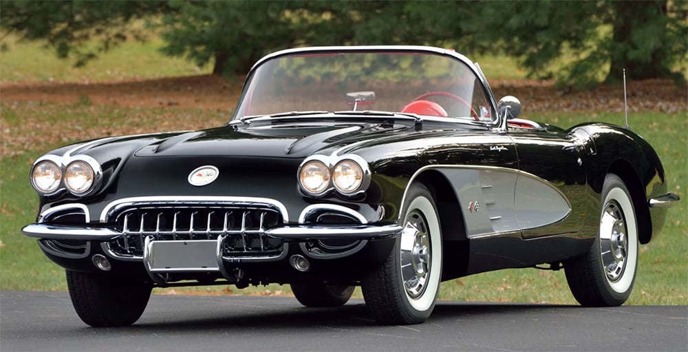 1959 Corvette black silver front copy