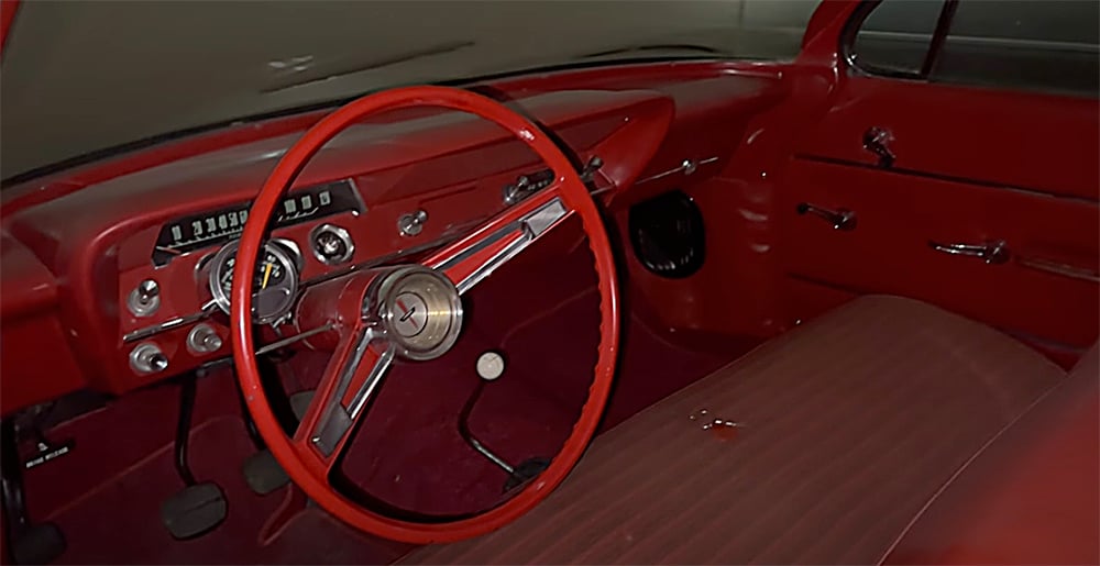 1962 Bel Air 409 red with red interior four speed copy