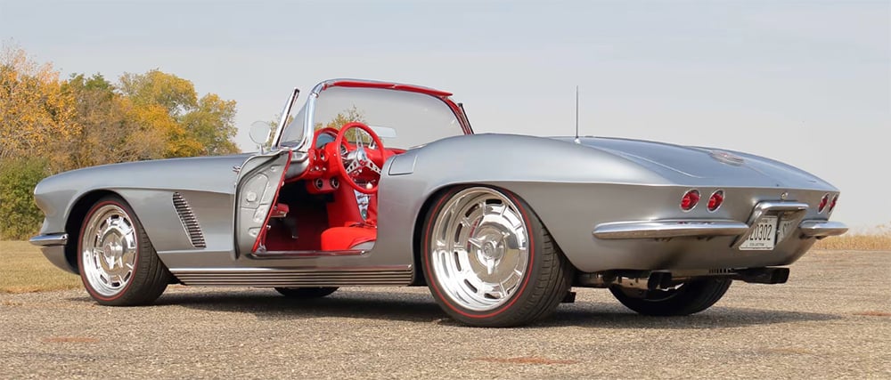 1962 Corvette driver side restomod rear door open copy