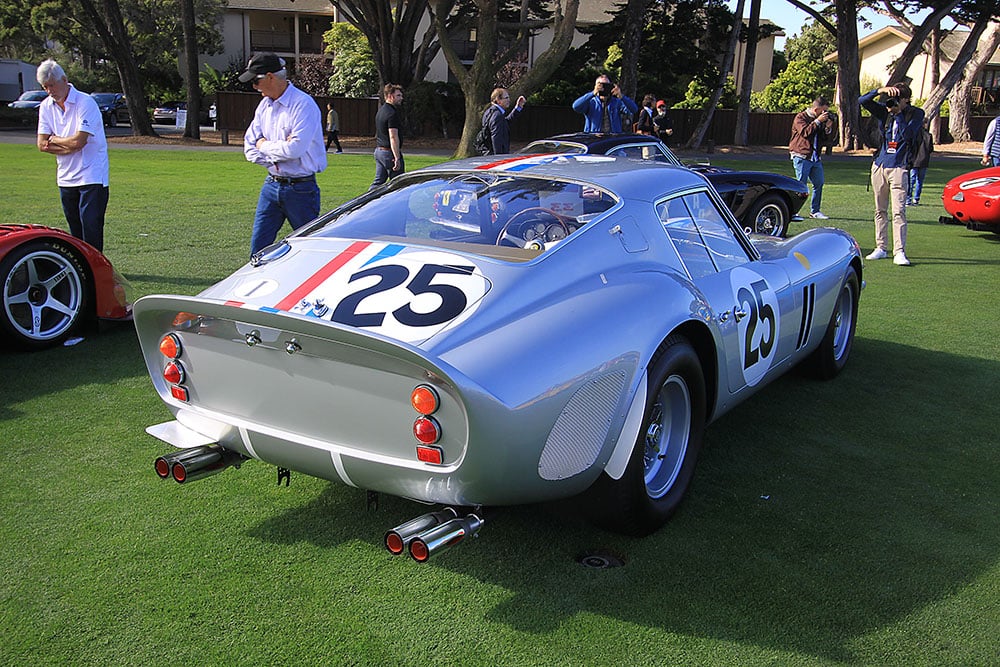 1962 silver 250 GTO 34 rear