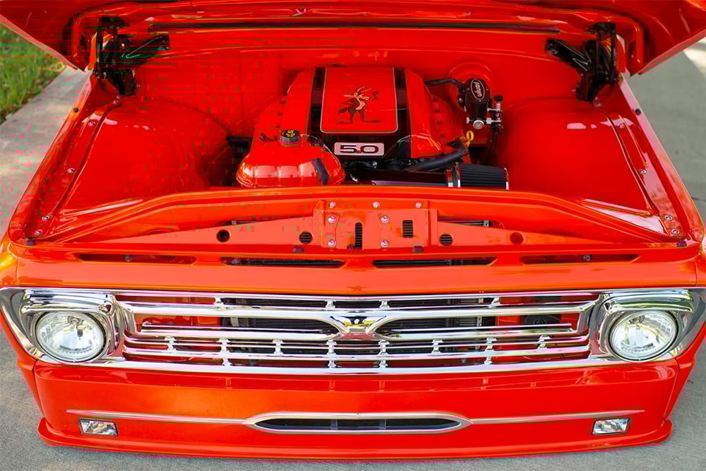 1963 Ford F100 Coyote 5.0 engine copy