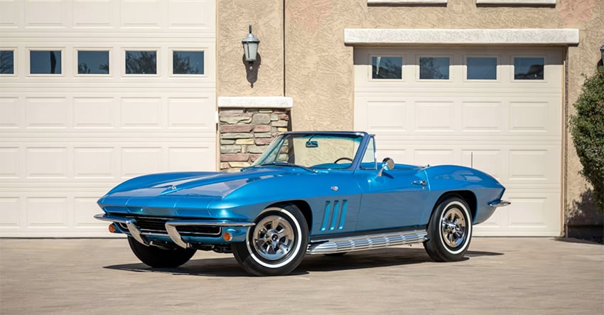 1965 C2 Corvette convertible Nassau Blue 850