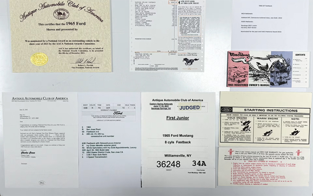 1965 Mustang fastback decoding
