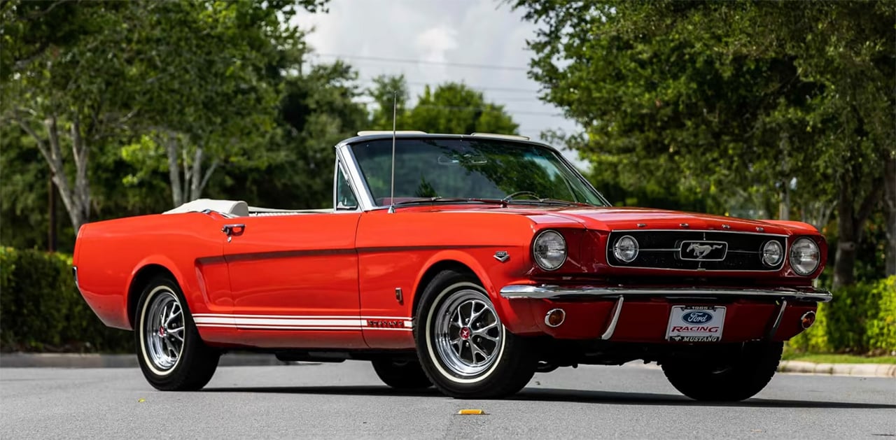 1965 Mustang rangoon red 1280