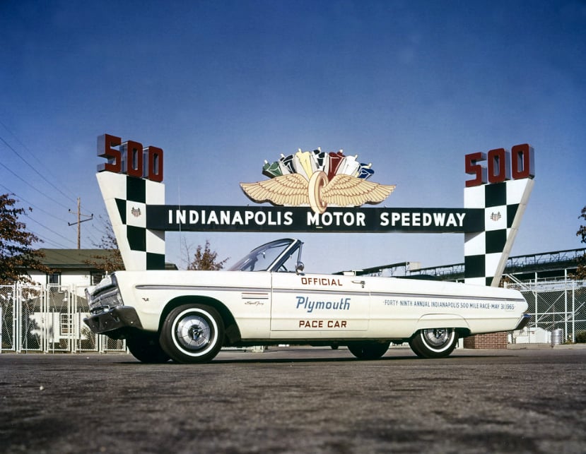 1965 Plymouth Sport Fury convertible Indy 500 Pace Car 49th copy
