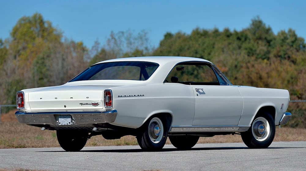 1966 Ford Fairlane R spec side rearish white