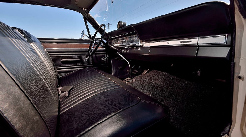 1966 Ford Fairlane r spec interior pass side