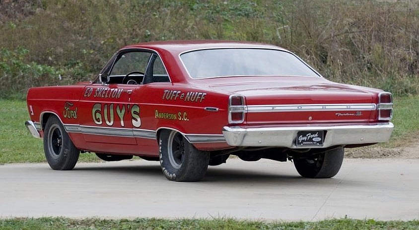 1966 Ford Fairlane r spec red rear
