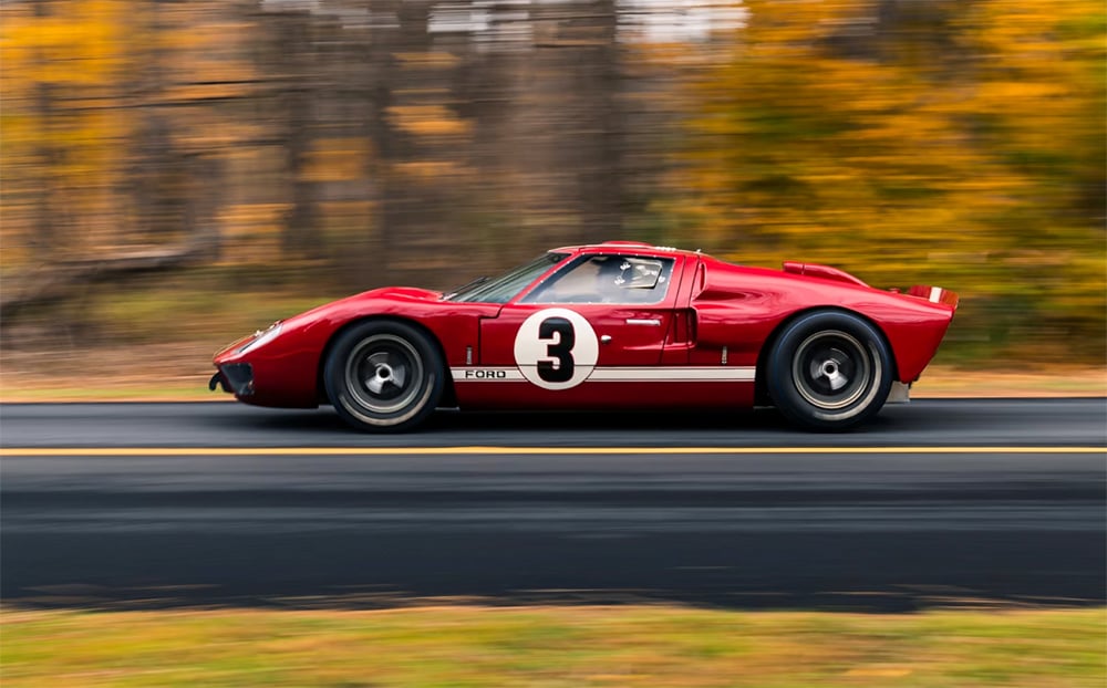 1966 Ford GT40 MkII at speed copy