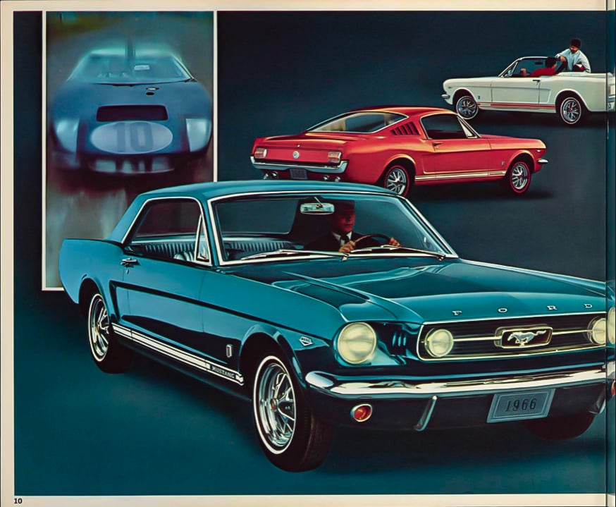 1966 Mustang brochure left copy