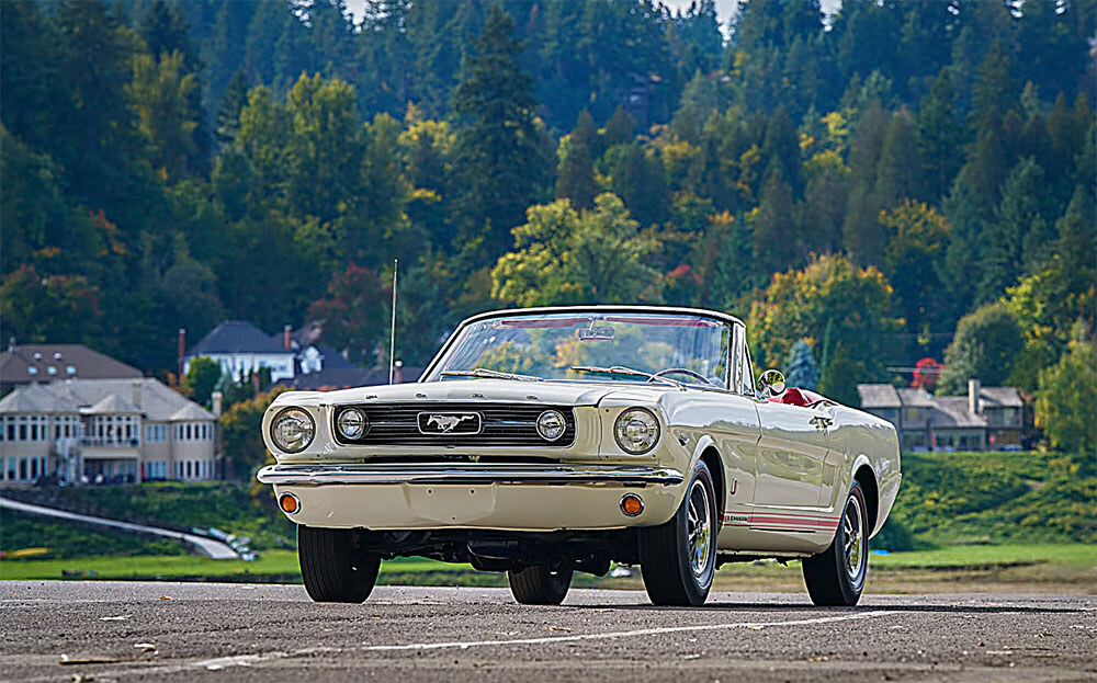 1966 Mustang white conv 1K