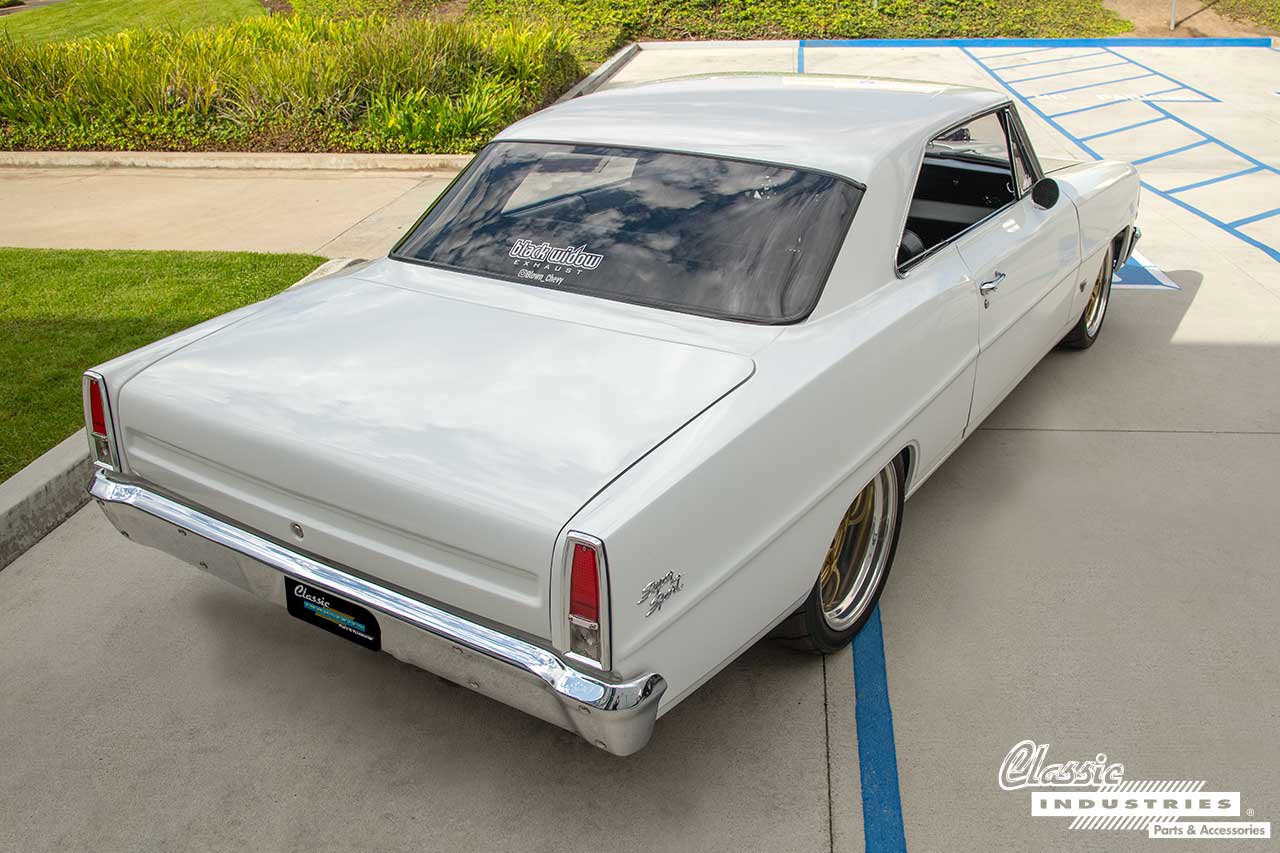 1966_Chevy_II_Nov_White_Three_Fourth_Rear
