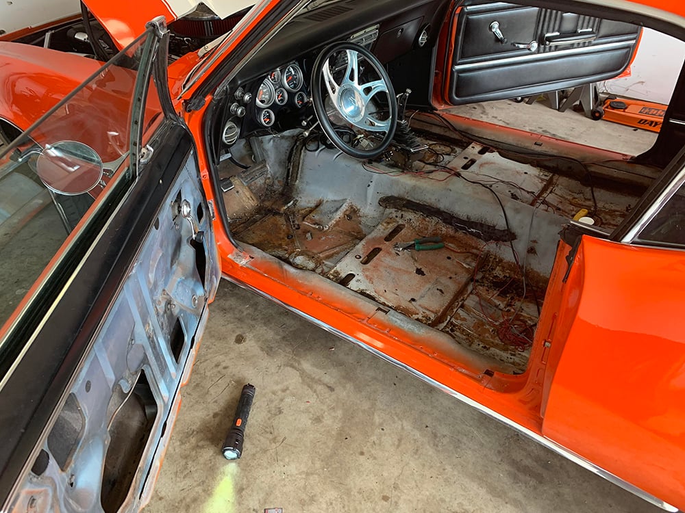 1967 Camaro getting new wiring