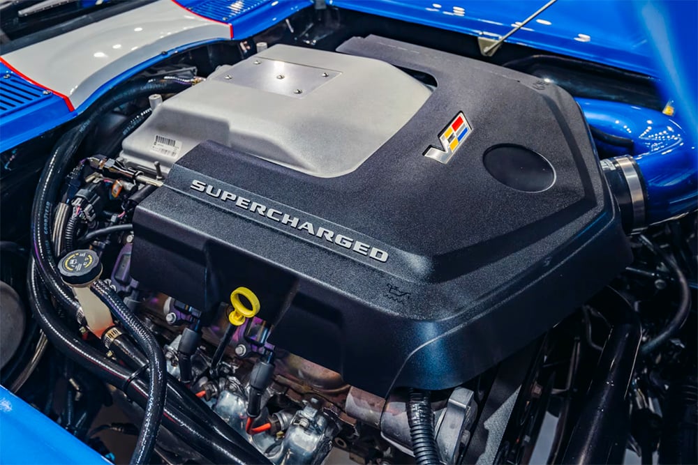 1967 Corvette Grand Sport Cadillac V8 engine supercharged copy