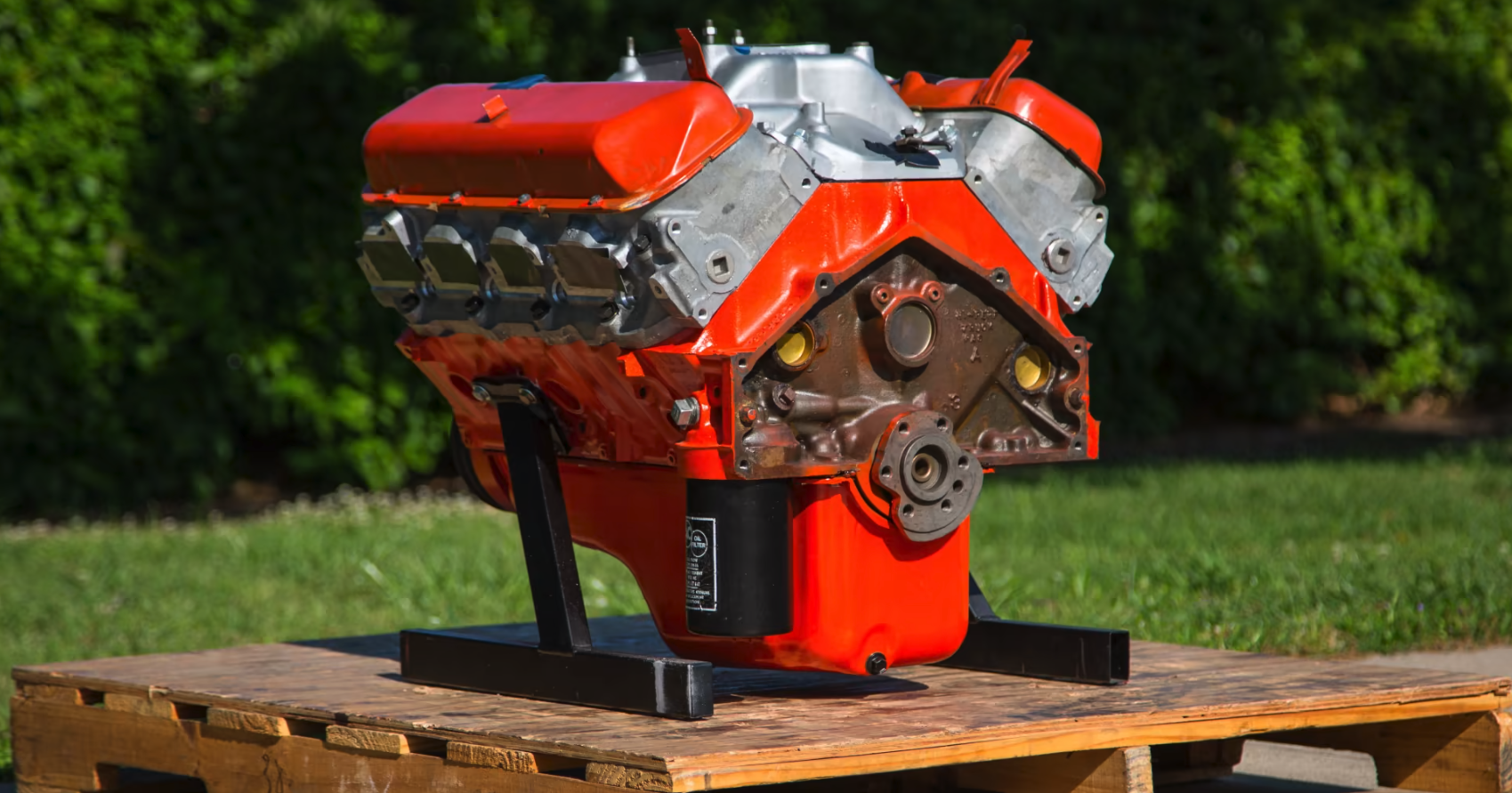 1967 Corvette L-88 engine on engine stand