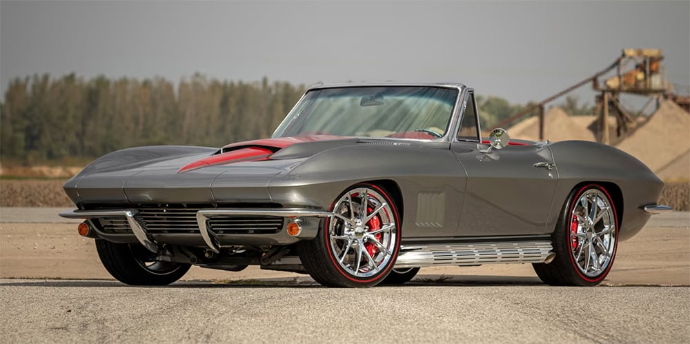 1967 Corvette convertible restomod front copy