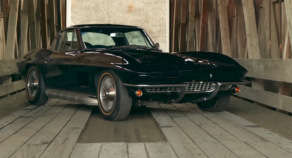 1967 Corvette front in wooden bridge copy