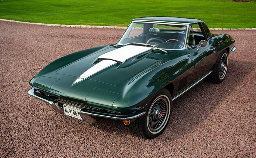 1967 G Green C2 Corvette Conv 850