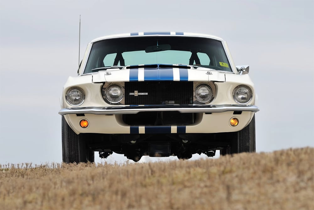 1967 Shelby GT500 Super Snake nose with chrome surround around fog lights copy