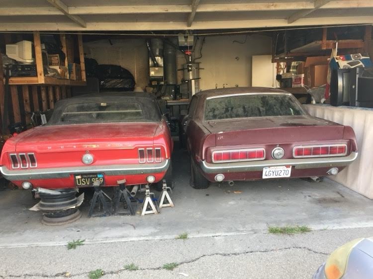 1968 Mustang conv and 1968 GTCS rear