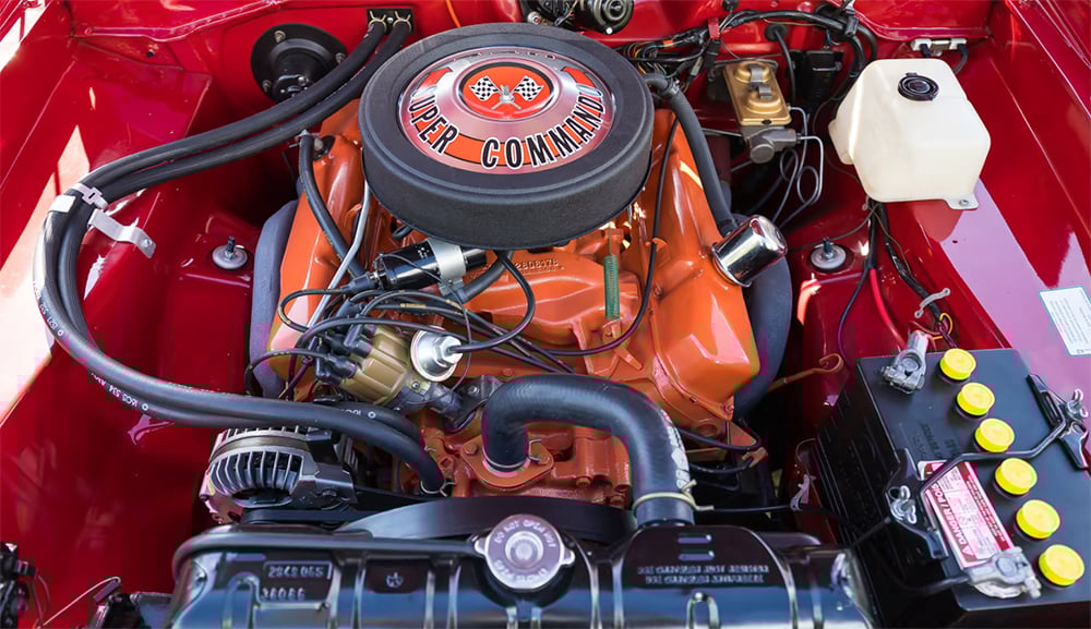 1969 Barracuda 440 ci engine copy