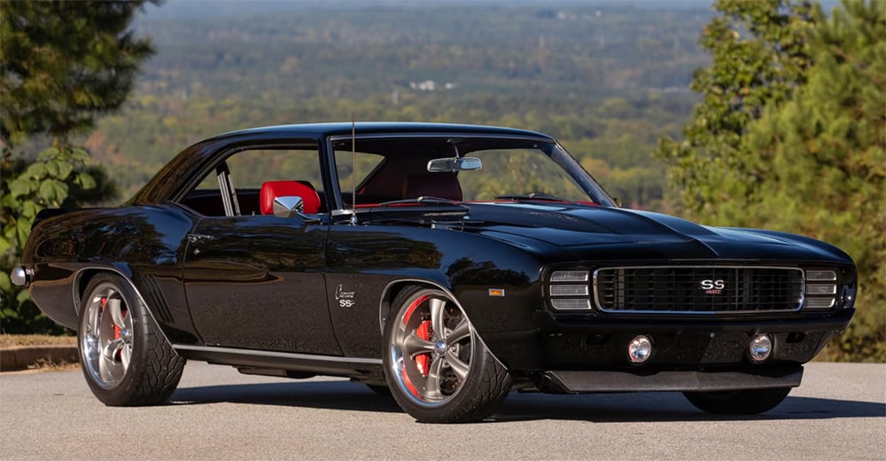 1969 Camaro SS black restomod front copy