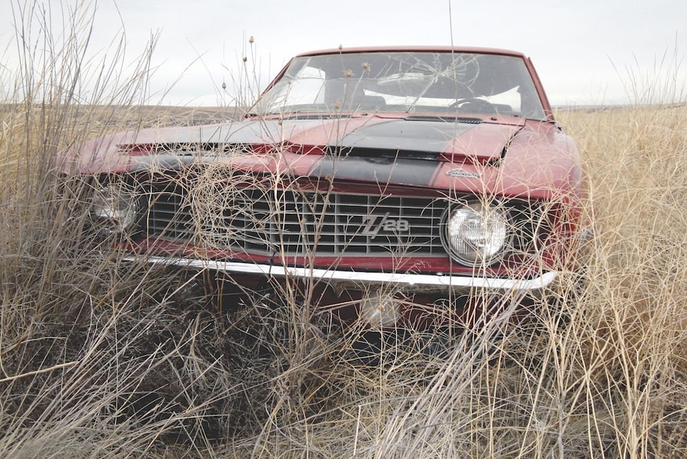 1969 Camaro Z28 in the weeds