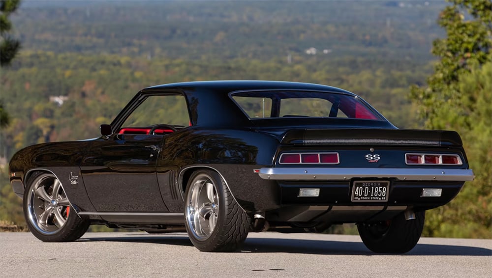 1969 Camaro restomod black rear copy