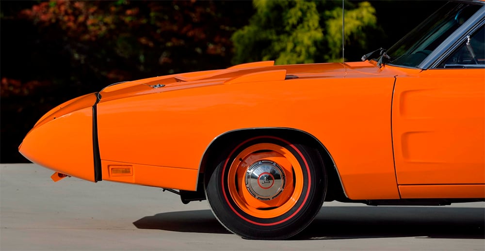 1969 Dodge Daytona nose Omaha Orange copy