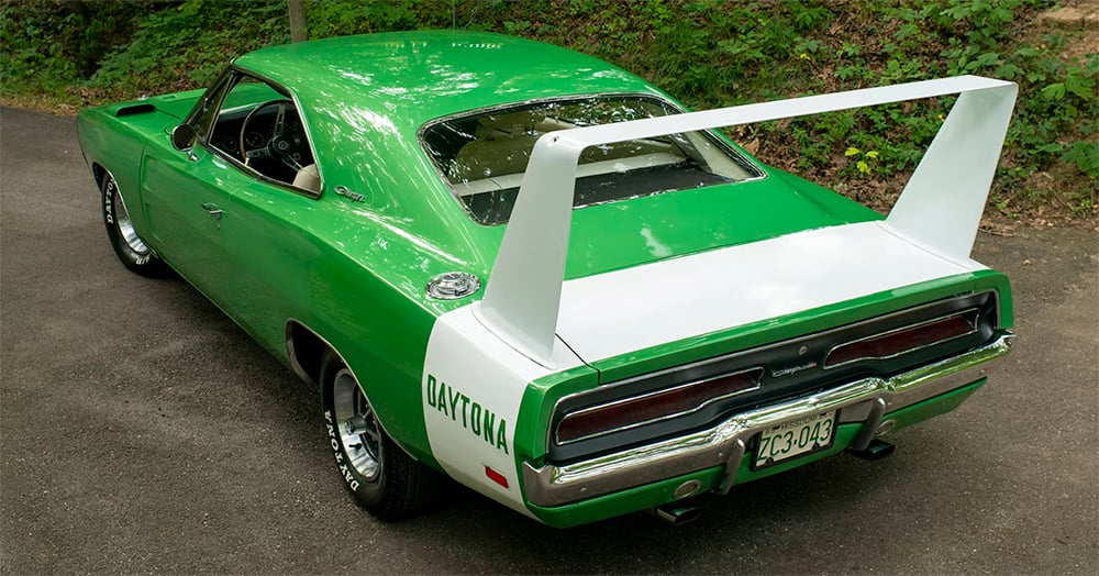 1969 Dodge Daytona rear green cool view copy