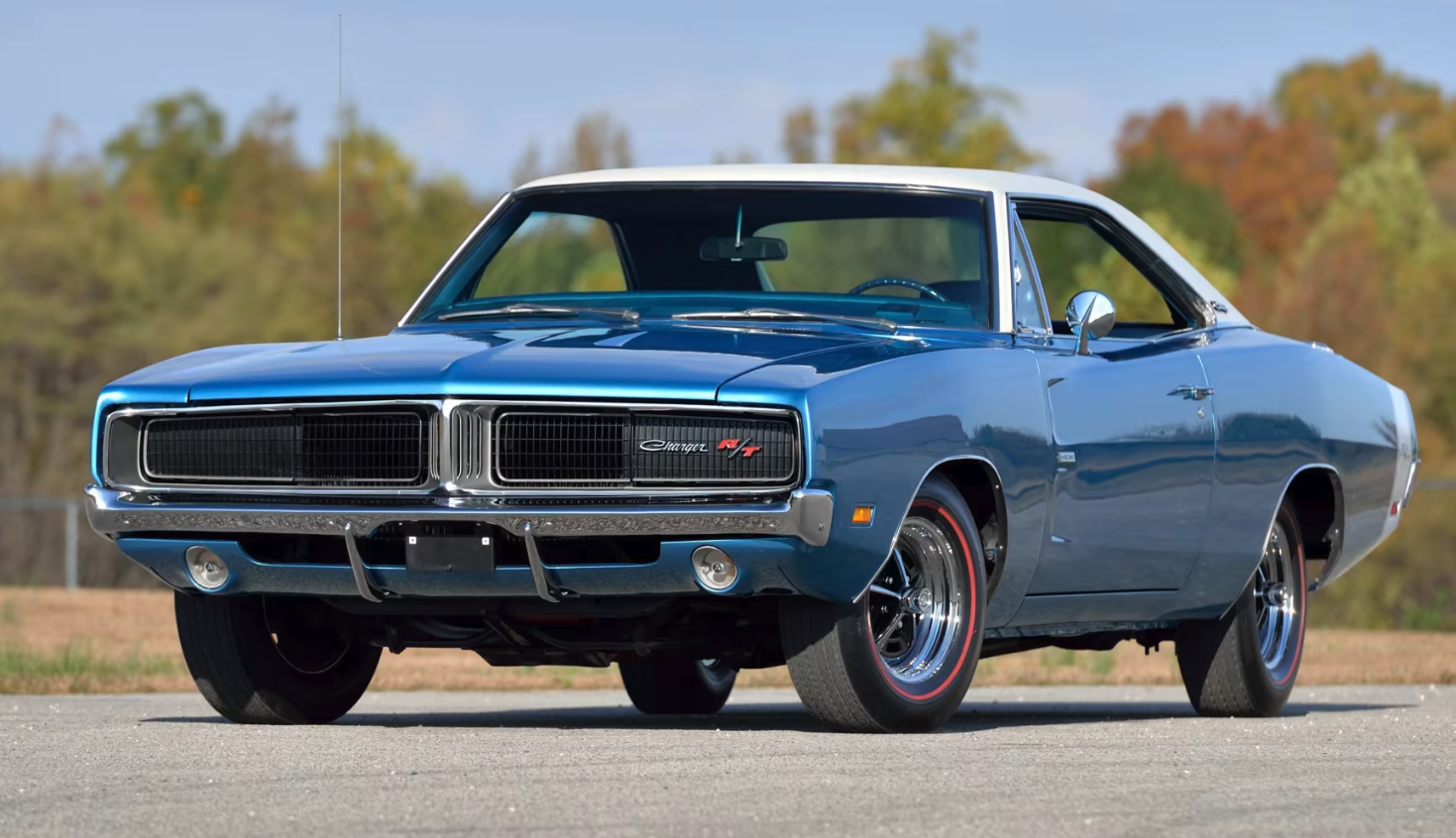 1969 Dodge Hemi Charger front blue