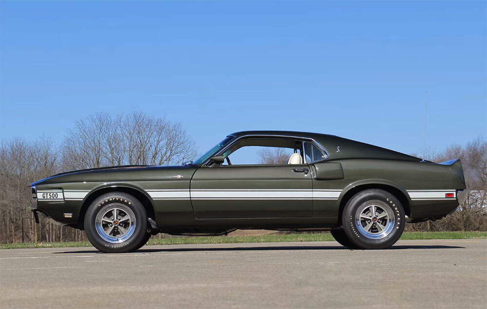 1969 GT500 fastback black jade paint-colors