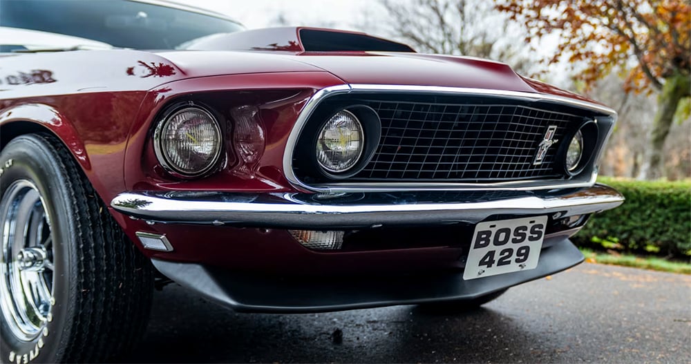 1969 Mustang Boss 429 nose Royal Maroon copy