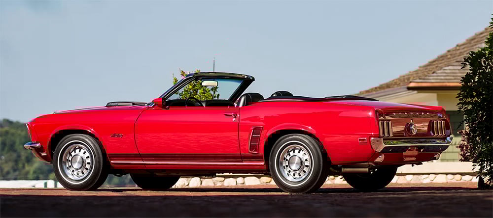 1969 Mustang convertible 428 four speed red copy