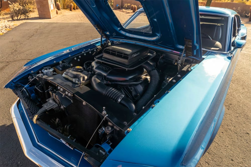 1969 Mustang restomod Coyote engine copy