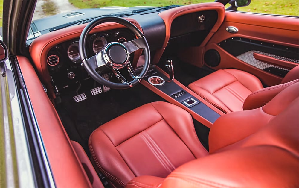 1969 Mustang restomod leather interior copy