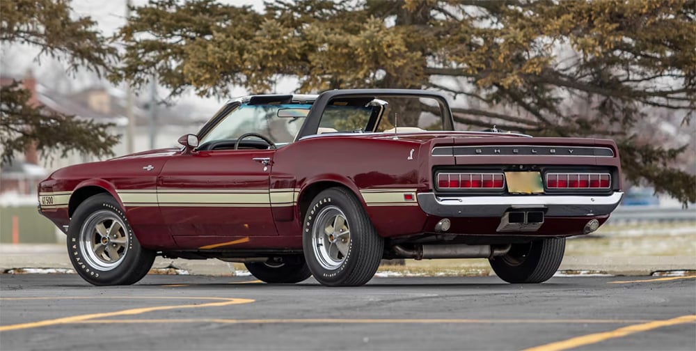 1969 Shelby GT500 Mustang convertible rear copy