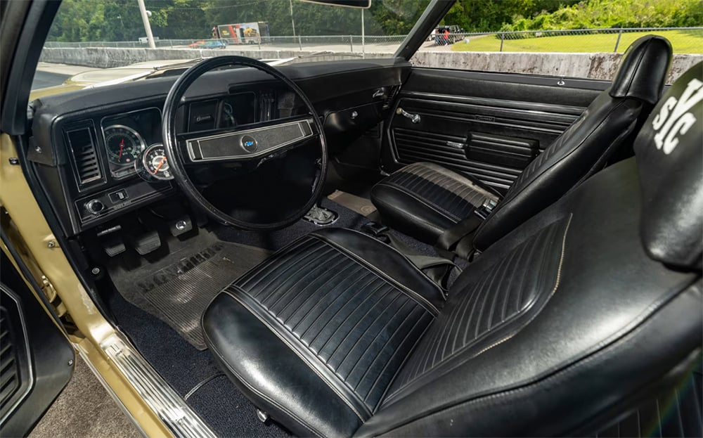 1969 Yenko Camaro prototype interior driver side copy