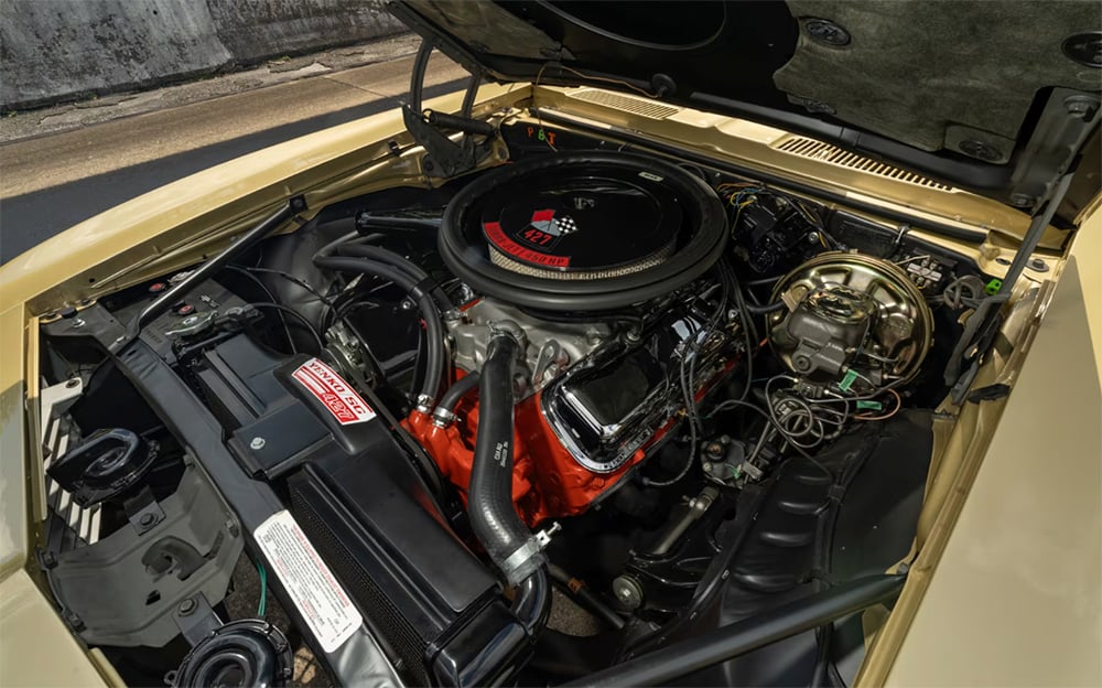 1969 Yenko Camaro protoytype 427 ci V8 engine copy