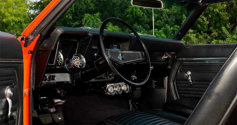 1969 Yenko Camaro unrestored interior copy